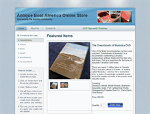 Tablet Screenshot of antiqueboatamericastore.com